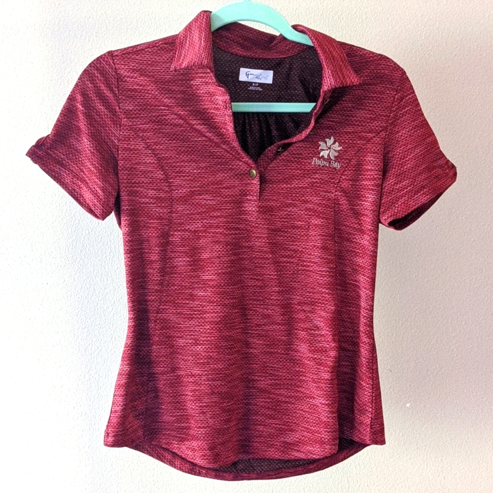 Small, Poipu Bay, moisture wicking golf shirt